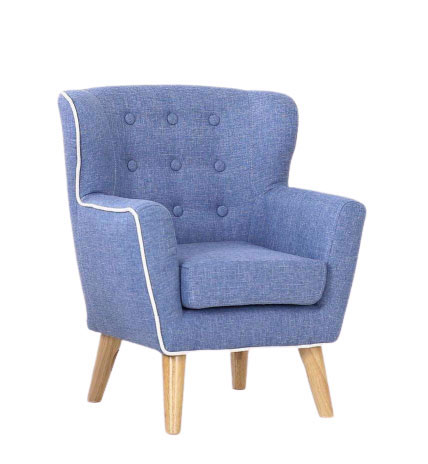  Blue Sofa Sets with Wood Legs for Kids