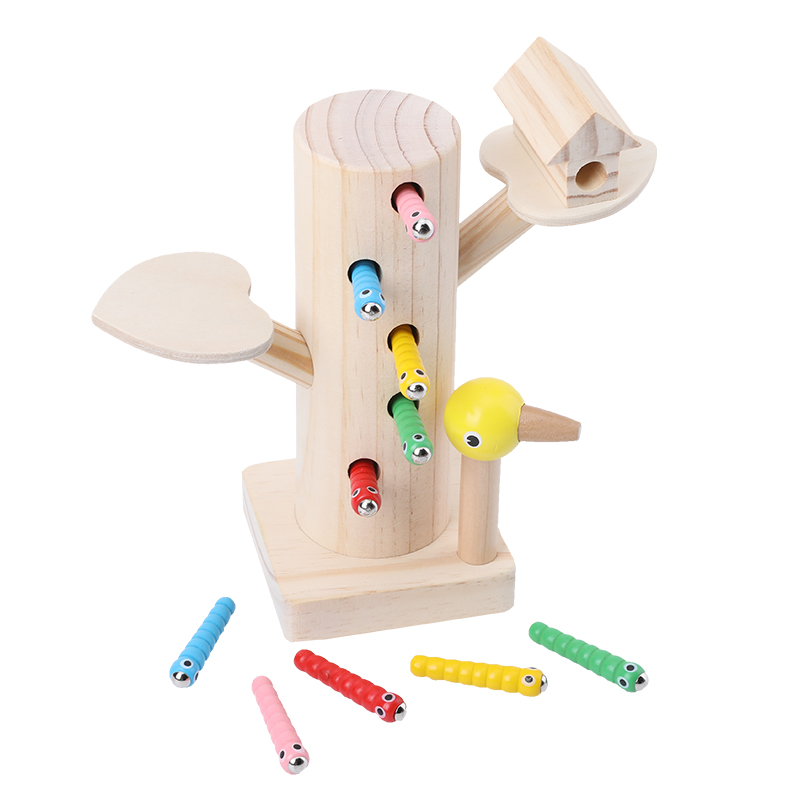 Wooden toy Bug hunt game