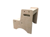 Wooden Toddler Step Stool with Handles for Kids