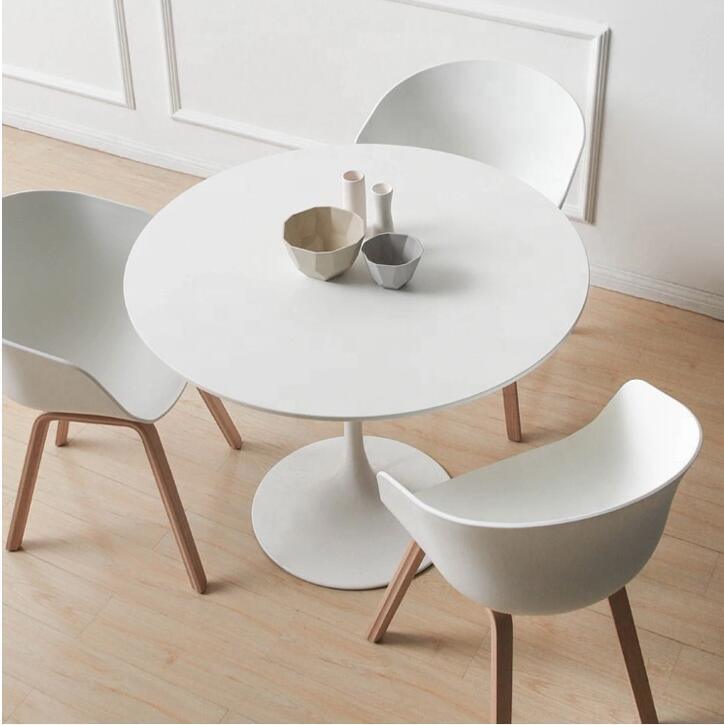 White Solid Wood Round Coffee Table from China manufacturer