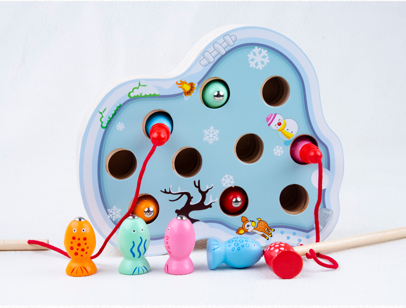 Wooden Toy Fishing Game