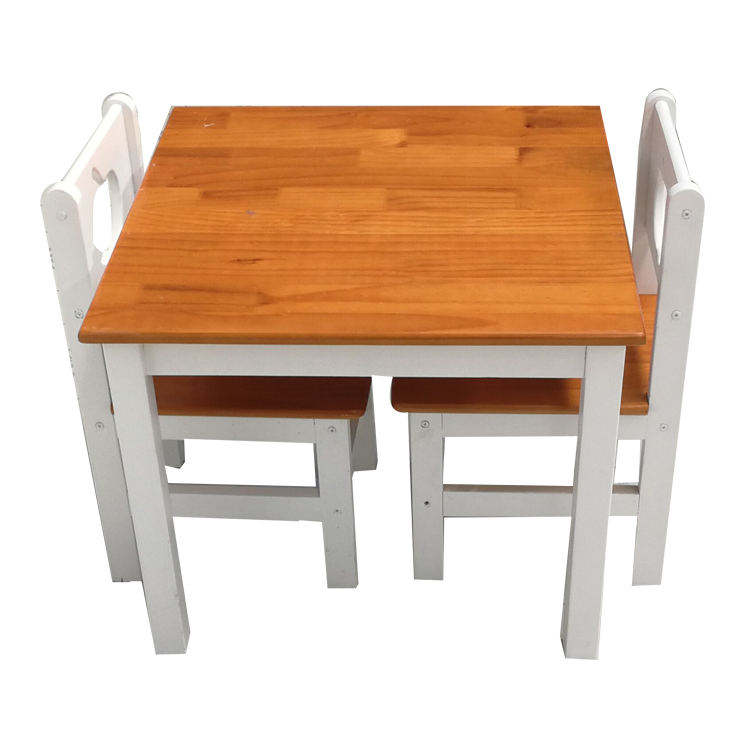 Solid Pine Wood Children Table And, Wooden Toddler Table And Chair Set