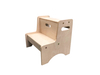 Wooden Toddler Step Stool with Handles for Kids