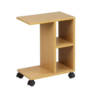 Modern Solid Wood Side Table with Caster for Tee 