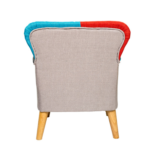 Single Wood Frame Toddler Sofa for Kids