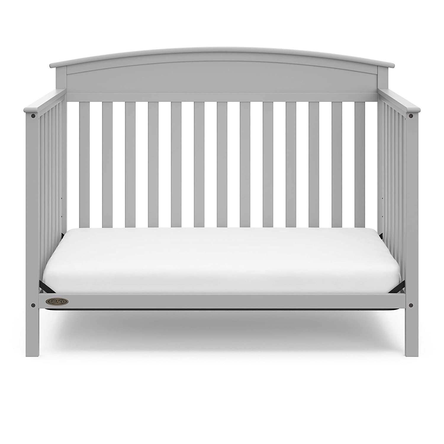 Solid Pine Wood 4-in-1 Convertible Crib for Kids