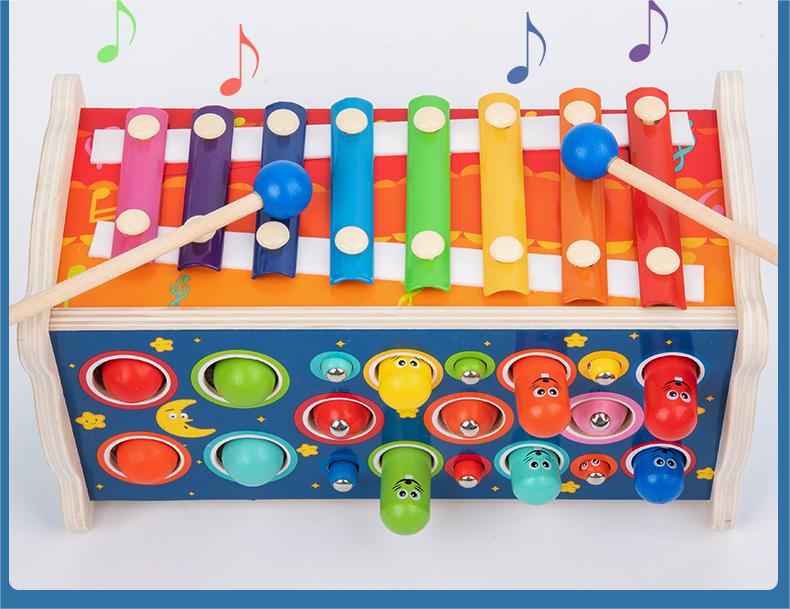 Wooden Toy Hitting Game 